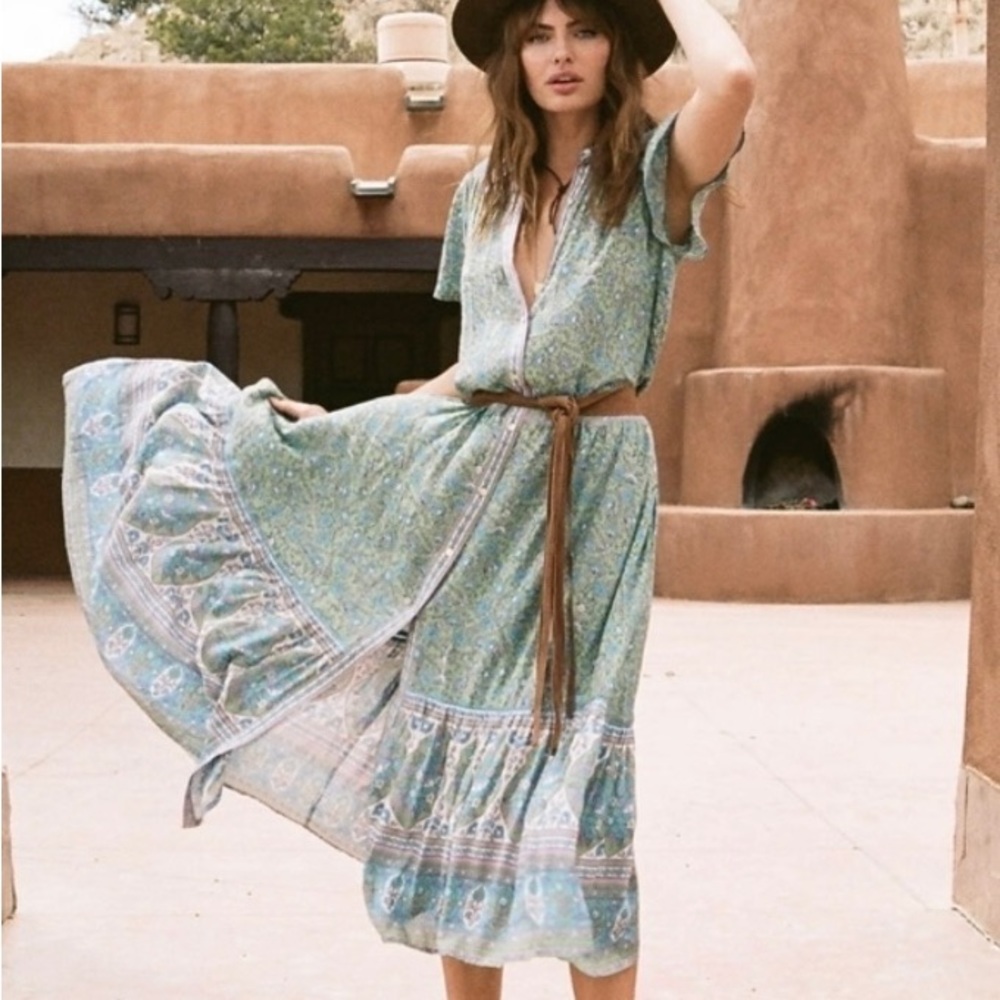 Spell Jasmine Flutter Sleeve Maxi - image 3